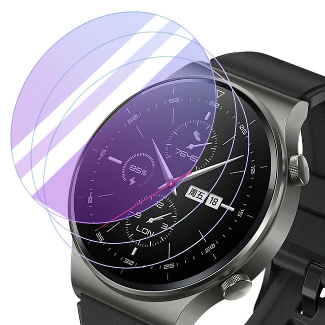 Watch Bubble-Free Protector Cover Tempered Glass Screen For Huawei Samsung DW
