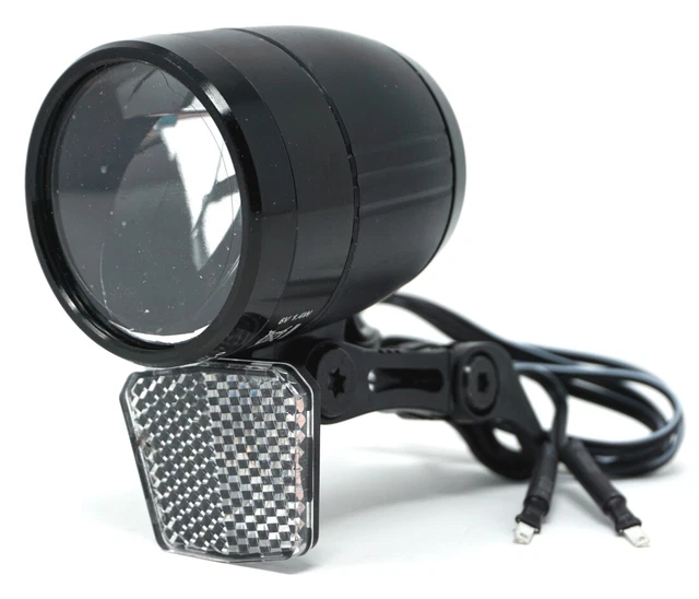 Fahrradlampe Für Nabendynamo Mit Schalter Und Standlicht LED FAHRRAD SCHEINWERFER 100 Lux Sensor Standlicht Fahrradlampe
