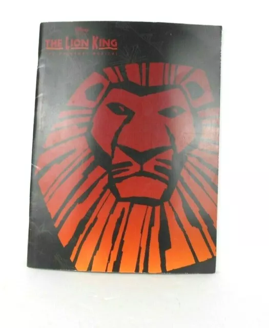 Disney 1997 The Lion King Broadway Musical Book Program Souvenir (bin cc)