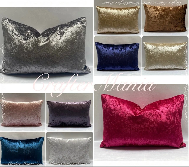 LUXURY CRUSHED VELVET Bolster PillowCases Pregnancy Maternity Body
