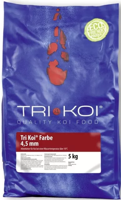 Tri Koi® Farbe Medium (4,5 mm) 5 - 50 kg Koifutter Koi Teich