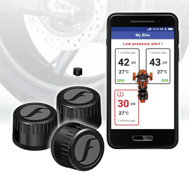 FOBO Bike 2 for Trike Smart Bluetooth TPMS Tire Pressure Monitoring Systems (...