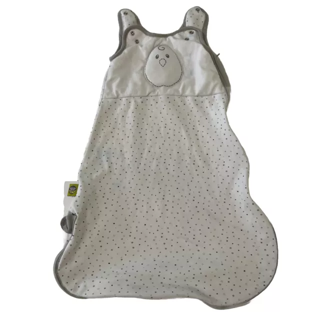 Nested Bean 0-6 Month Weighted Sleep Sack Zen Classic Gray  White Small  Stained