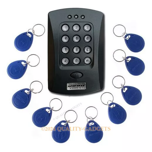 Door RFID Proximity Reader Access Control Keypad +10 ID RFID Cards Brand NEW