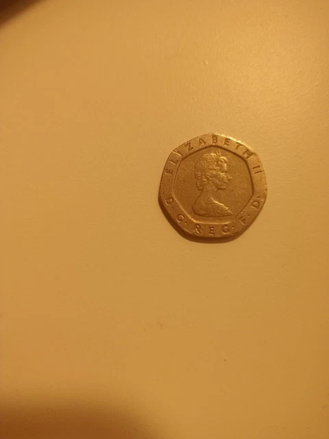 Portachiavi Anniversario Con Moneta 20 Pence 1983 - Regalo Originale Per 41&deg; Compleanno