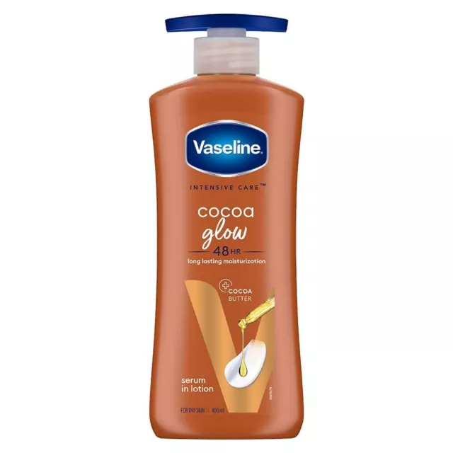 Vaseline Intense Soin Cacao Brillant Corps Lotion pour Tout Peau Type 400 ML