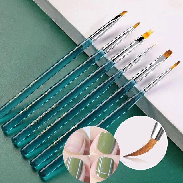 bürste Zug linie Nagel-Kunst-Stift Kristall Acryl Kristall Aurora Design Färben