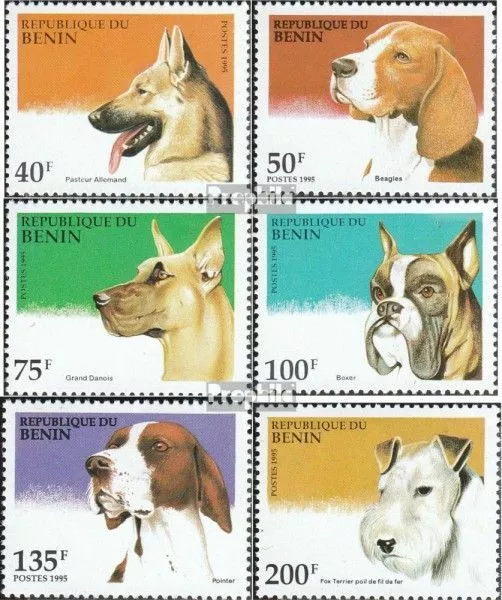 Benin 675-680 (completa Edizione) postfrisch 1995 Hunde