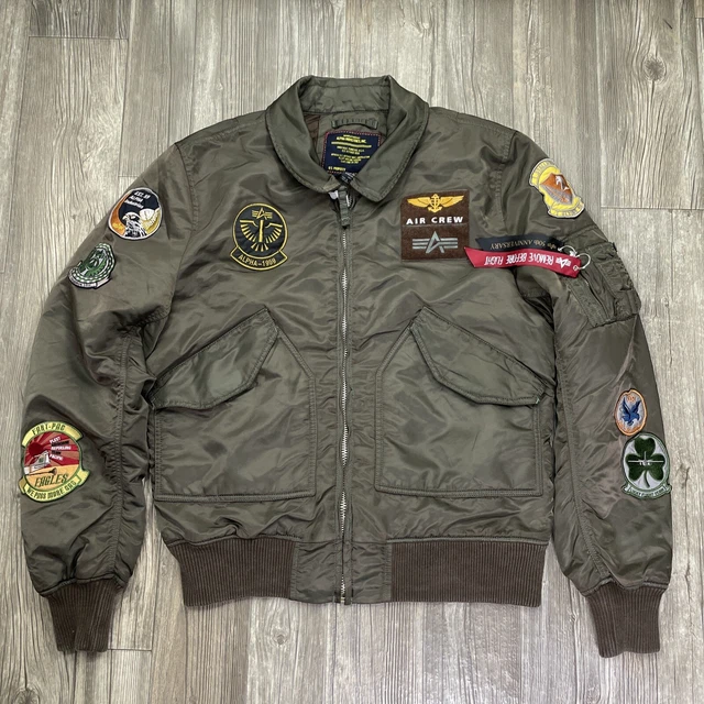 ALPHA INDUSTRIES FLYER S CWU 45 P Bomber Jacket 50th Anniversary Men s L NWOT 110.00 PicClick