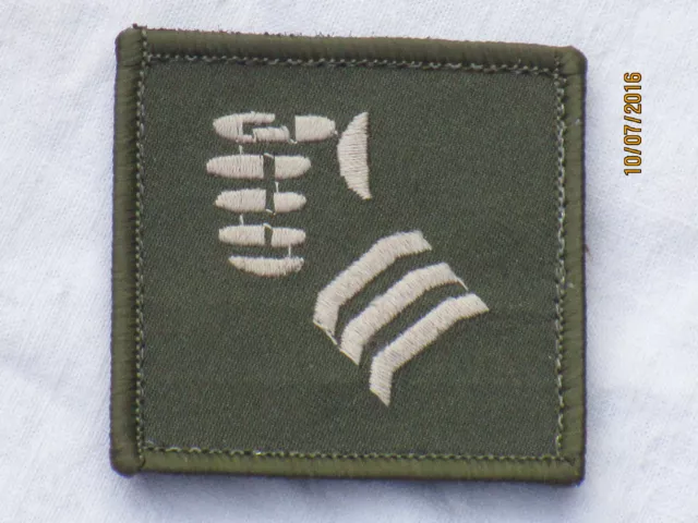 20th Armoured Brigade,(Faust),TRF, Patch,Abzeichen,gestickt,oliv,55x55mm,Klett