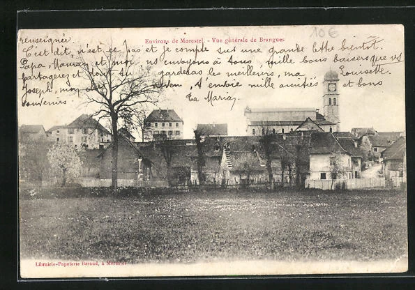 CPA Brangues, Vue generale 1905