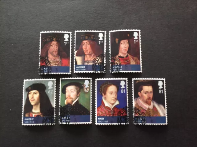 Gb Qe2 2010 Kings And Queens The House Of Stewart Full Set Very Fine Used