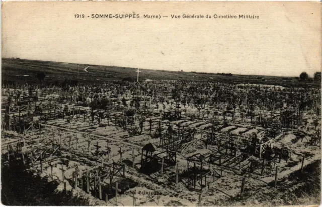 CPA AK Militaire - Somme-Suippes - Vue Generale du Cimetiere Militaire (695299)
