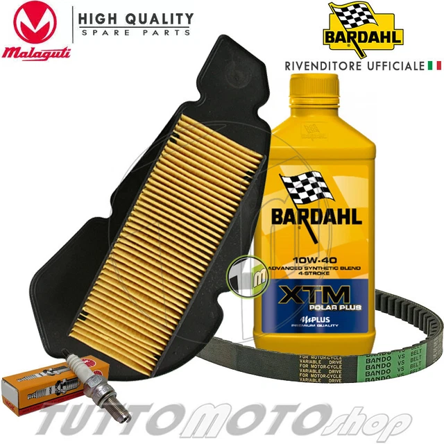 Kit Tagliando Malaguti Blog/Centro 125-160 - Con Olio Castrol 10W40, Filtro Aria, Candela NGK