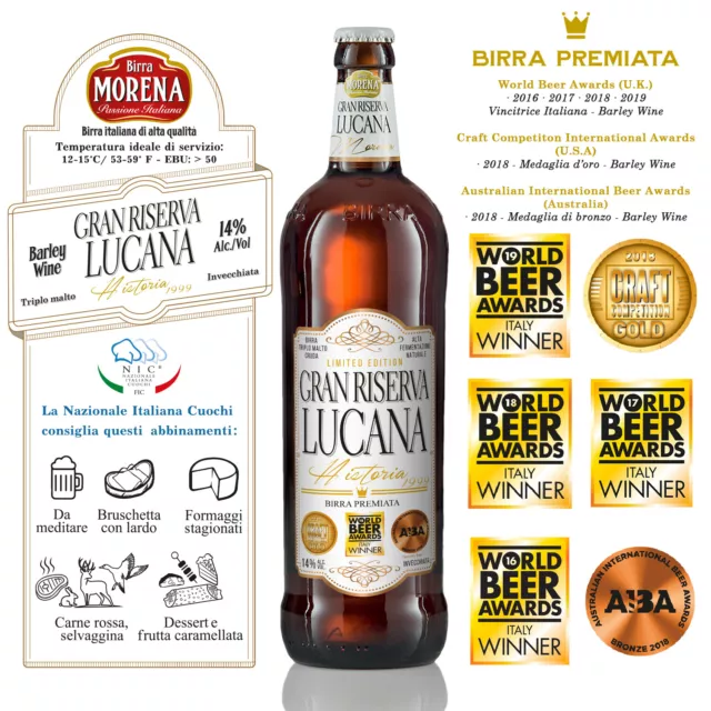 Birra Morena Craft Beer - Gran Riserva Lucana 75cl - 14% Alc.Vol