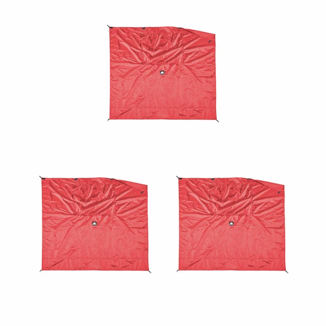 CLAM Quick-Set Screen Hub Tent Wind & Sun Panels, Accessory Only, Red (3 Pack)