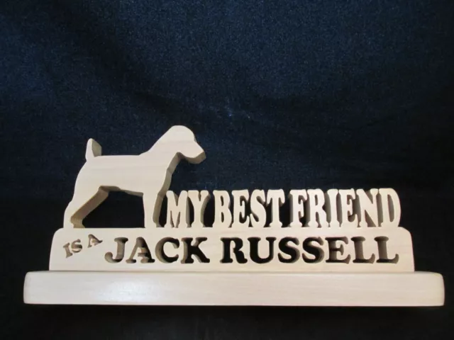 My Best Friend Is A Jack Russell Sign Jack Russell Terrier Dog - Wooden Sign