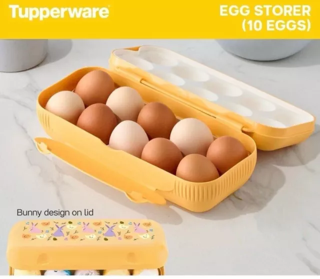 Brand New Tupperware Egg Storer Keeper Carrier Holds 10 Eggs