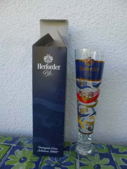 HERFORDER PILS GLAS -  Designerglas EDITION 2005