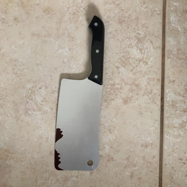 HAUNTED HOUSE HORROR Butcher Meat Cleaver Weapon Prop Costume Accessory