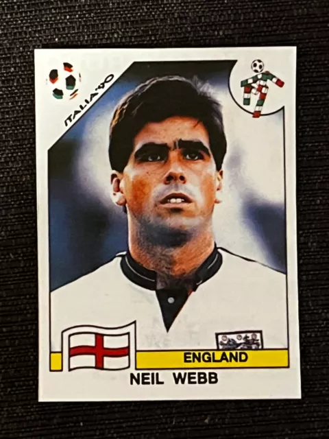 Sticker Panini World Cup Italy 90 Neil Webb England # 391 Recup Removed