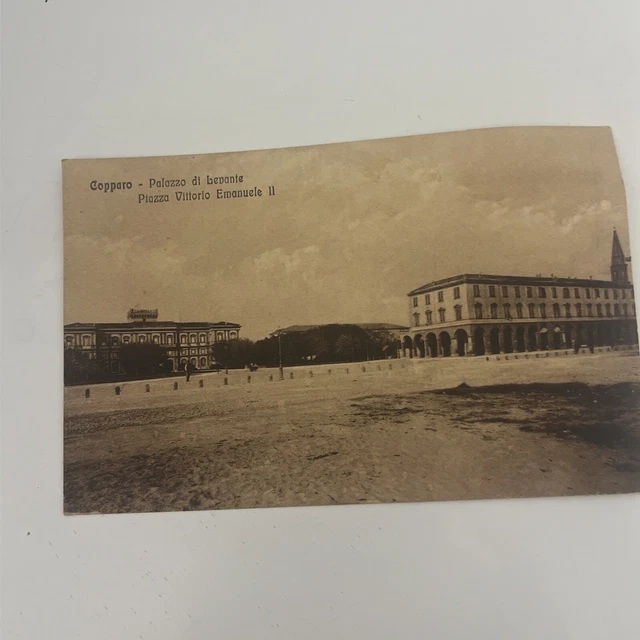 Ferrara -  Copparo Piazza Libertà Palazzo di Levante - spedita NEL 1917