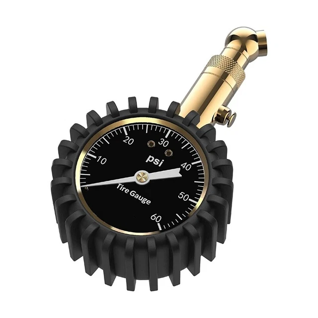 Manometro Pressione Pneumatici - (0-60 PSI) per Impieghi Gravosi, Preciso c M1O6