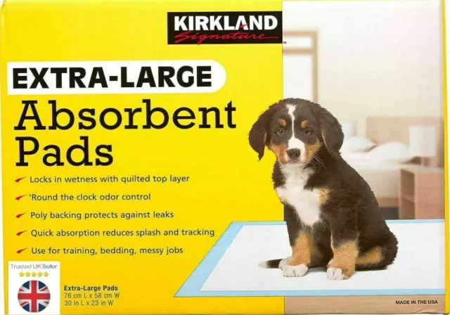 Kirkland Signature Extra-Large Absorbent Puppy Training Pads 76x59cm