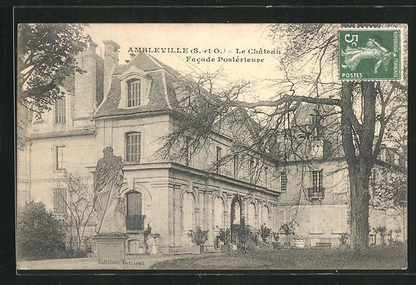 CPA Ambleville, Le Chateau, Facade Posterieure 1908