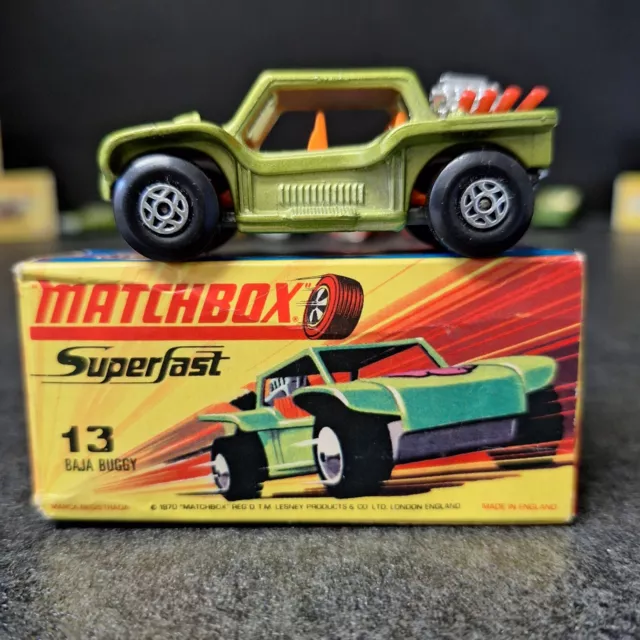 Matchbox Superfast No. 13 Baja Buggy Lesney von 1971 mit OVP A5