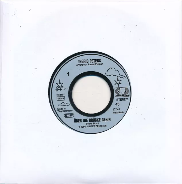 Über die Brücke geh'n - Ingrid Peters - LC Single 7" Vinyl 202/03