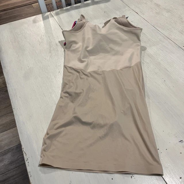 MAIDENFORM SHAPEWEAR WOMEN’S 34C Comfort Devotion Full Slip 2039 Nude