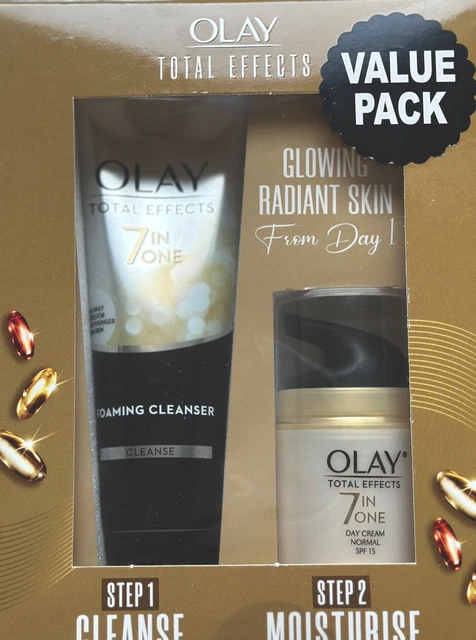 Olay Total Effects 7 in One day cream (1) normal SPF 15+ foaming cleanser Olay Total Effects 7 in One day cream (1) normal SPF 15+ foaming cleanser