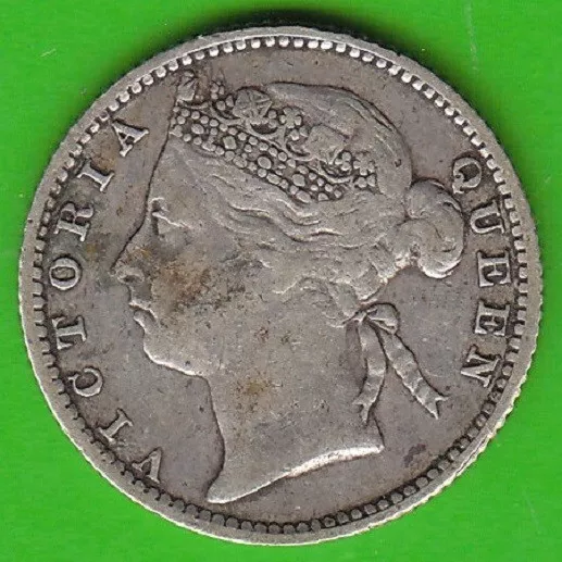Münze Silber Cent Mauritius 20 Cents 1886 sehr schön Queen Victoria nswleipzig 2