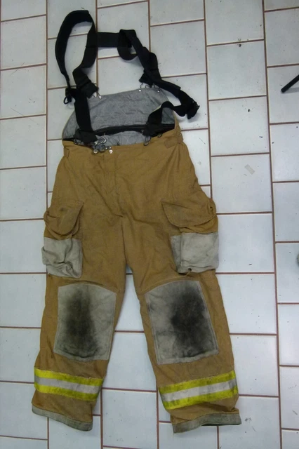 Lion/Janesville Turnout Protective Gear Firefighters Pants w/ Suspenders Sz 38R