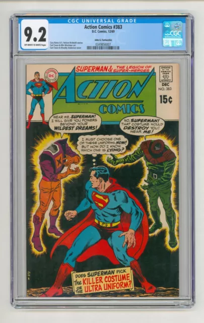 Action Comics #383 CGC 9.2 NM- Third highest graded