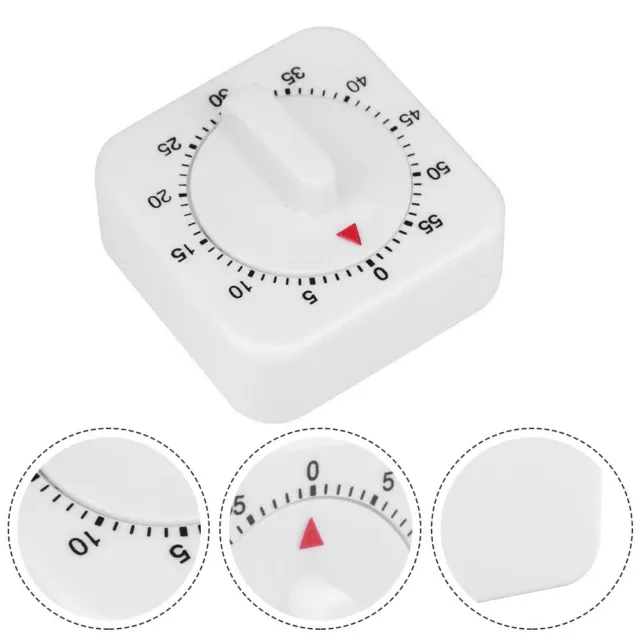 Temporizador cuadrado blanco con alarma fuerte imprescindible para cocinar y recuerdos