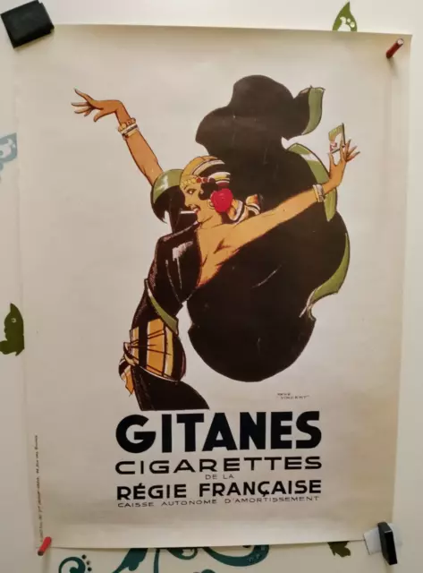 AFFICHE Pub Cigarette GITANES  année 1995  Regie Francaise des Tabacs