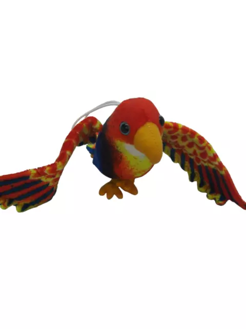 Fiesta plush assorted color parrot 14.5 inches A24234 hanging bird realistic