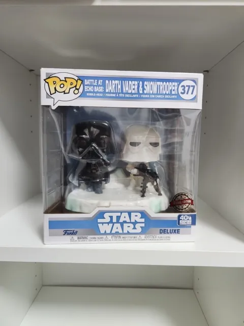 Star Wars: Funko Pop! - Battle at Echo Base: Darth Vader & Snowtrooper #377