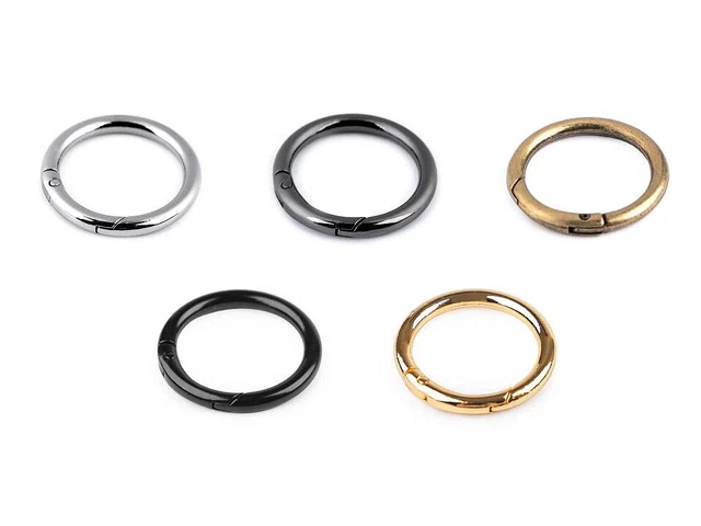Anillo mosquetón anillo de bolsillo redondo mosquetón anillo para bolsos anillo redondo Ø32 mm