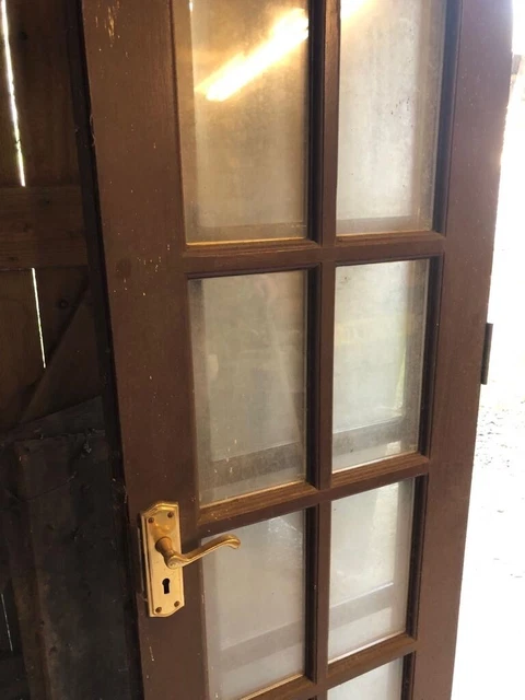 French Doors Wooden Hardwood External Exterior Georgian Bars Used Timber