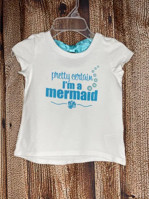 Disney Parks Girls Small (6-8) Little Mermaid Top Short Sleeve Shirt