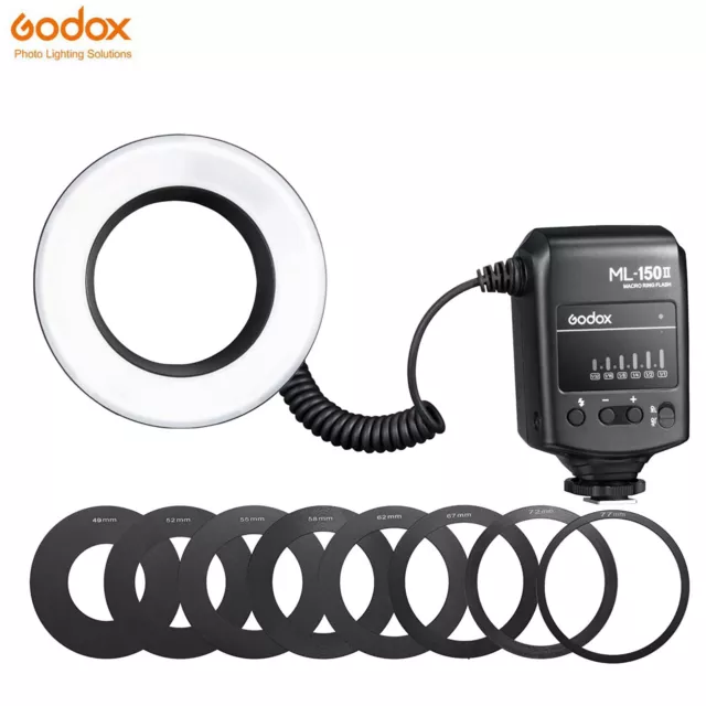 Godox ML-150 II Makro Ring Blinken Licht Kanon Nikon Pentax Olymp DSLR Kameras