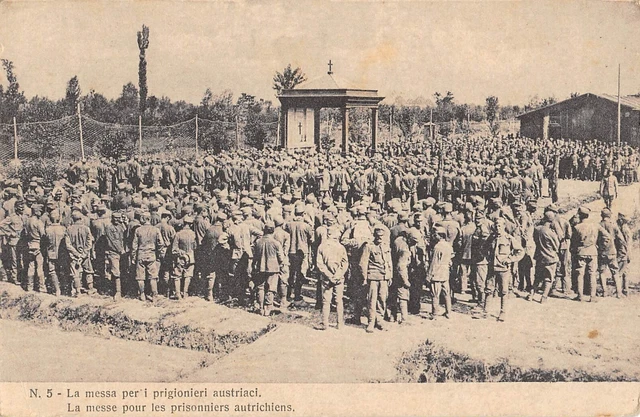 Cpa Guerre La Messe Pour Les Prisonniers Autrichiens