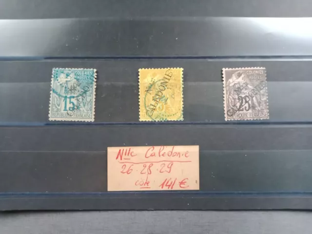 Timbres oblitérés des colonies françaises de Nouvelle Calédonie