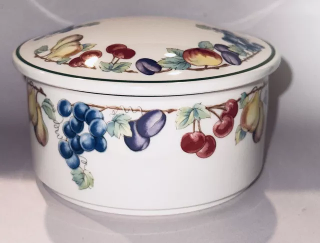 Vintage Villeroy and Boch Lidded Candy/Trinket Dish in Pattern 'Malina"