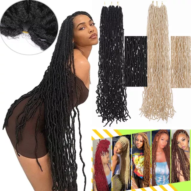 OMBRE 36 INCH Long Nu Faux Locs Crochet Hair Goddess Hair Extension as  Human US $16.44 - PicClick