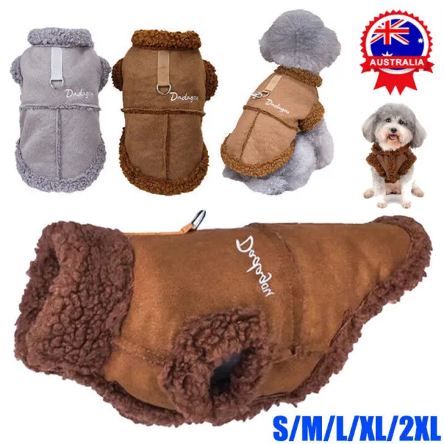 Warm Fleece Small Dog Winter Coat Jacket Pet Puppy Vest Sweater Clothes Padded