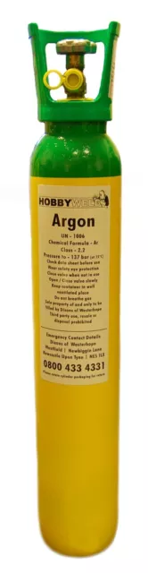 Pure Argon Tig Welding Gas 9L 137 bar Plus £70 Deposit required Collection only